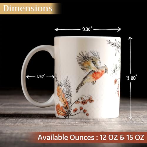 Coffee Mug with Handles Tea Cups (2 Count)