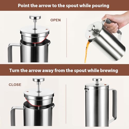 600ml Small French Press Coffee Maker