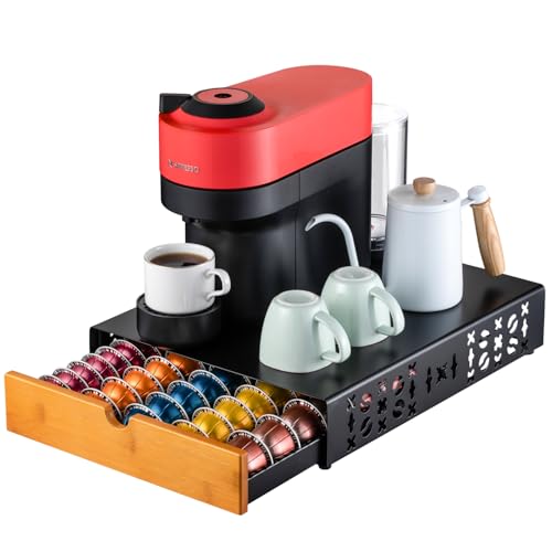 for Nespresso Pod Holder Coffee Pod Organizer for Vertuo Pod Storage Morden Design Large Capacity Fits All Size Vertuo Pods
