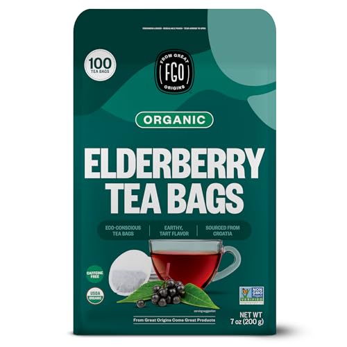 Organic Elderberry Tea (100 Count)