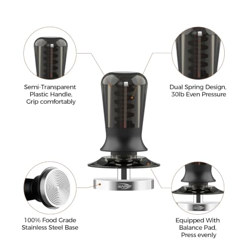 53mm Semi Transparent Coffee Tamper for Espresso