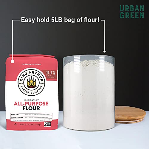 Glass Jars with Airtight Lids (2 Count)