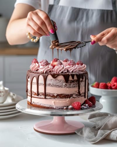 Aluminum Cake Stand Turntable Set for Decorating Baking Kit