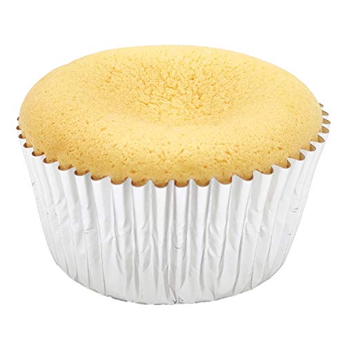 Standard Silver Foil Cupcake Liners Muffin Baking Cups for Party and More (100 Count)