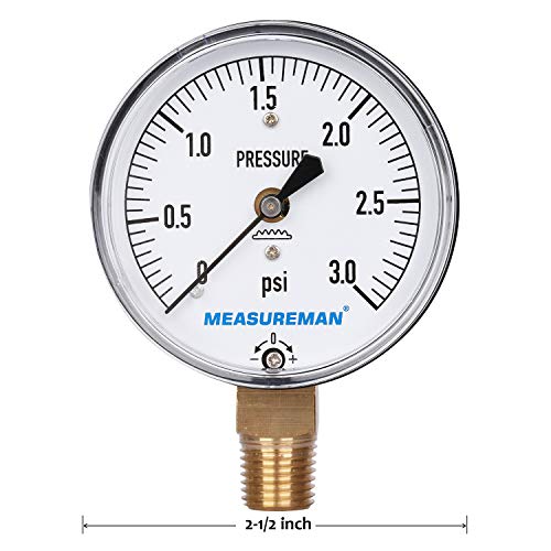 Diaphragm Type Capsule Low Pressure Gauge 3psi