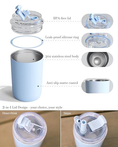 6 Pack 16 oz Insulated Coffee Tumblers (6 Count)