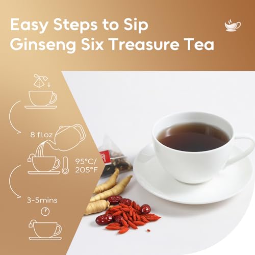 Ginseng Six Treasure Tea Bags (30 Count)
