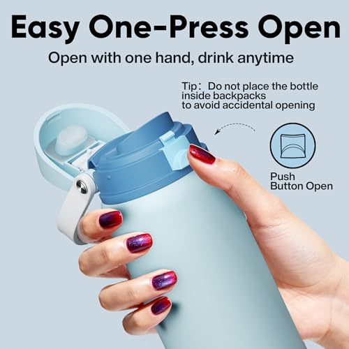 Insulated Water Bottle with Straw