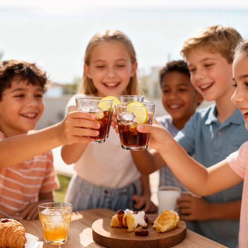 Plastic Drinking Glasses Shatterproof Set of 6 (6 Count)