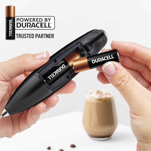 Powerful Milk Frother Wand With Duracell Batteries