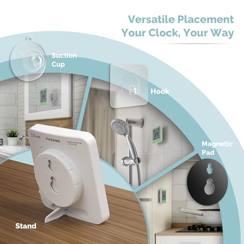 Shower Clock Waterproof Bathroom Timer