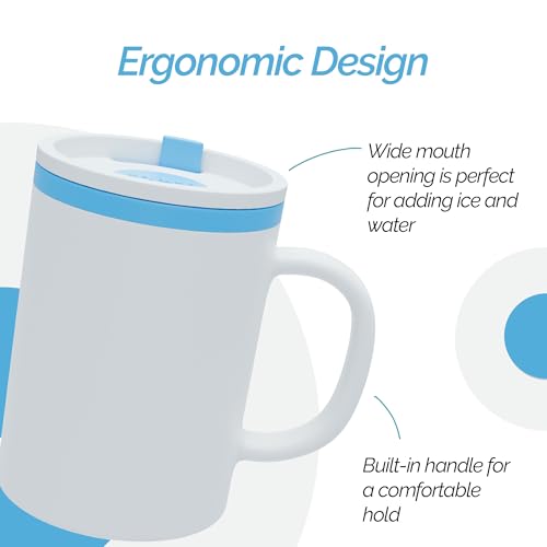 Iconic Desk Mugs with Lid & Handle