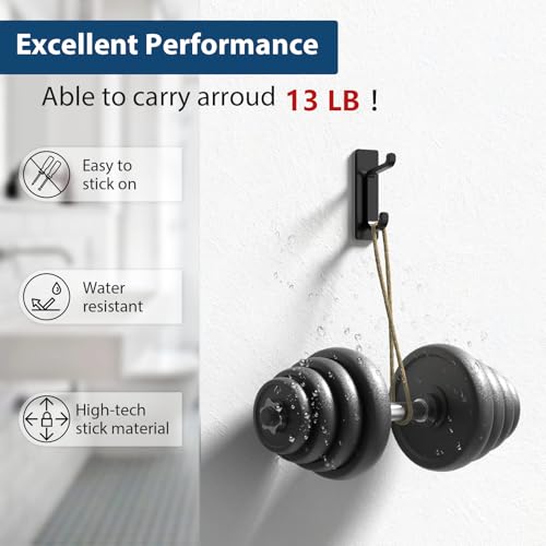 Wall Hooks for Coat and Towel (6 Count)