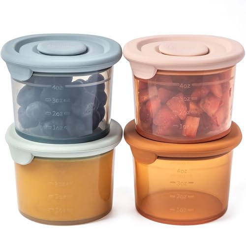 Silicone Baby Food Containers (4 Ounce)