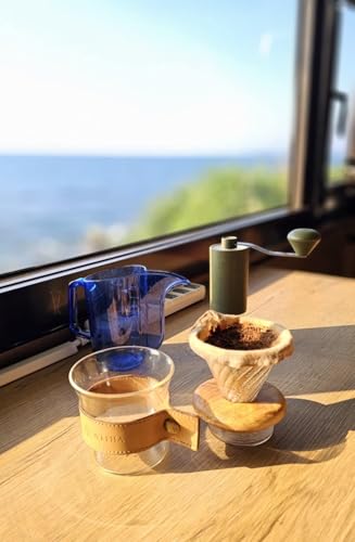glass pour over coffee maker set