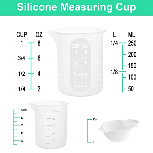 7 PCS Silicone Measuring Cups Kits