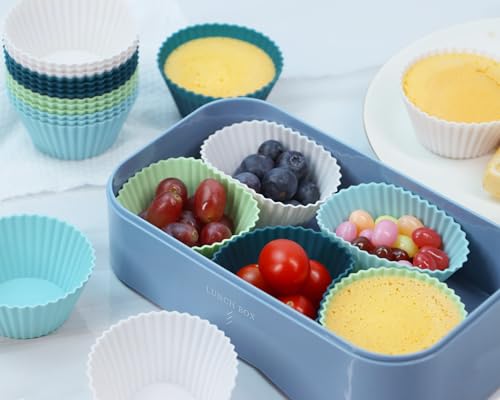 Silicone Baking Muffin Cups 12 Pack (12 Count)