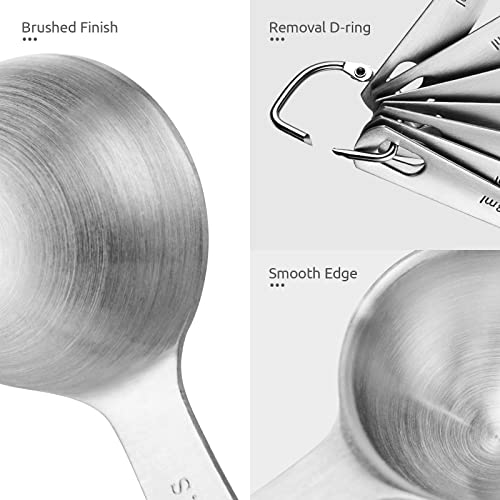 18 8 Stainless Steel Measuring Spoons Set of 9