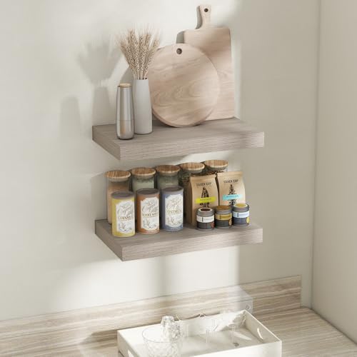 12 Inch Deep Floating Shelves for Wall (2 Count)