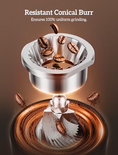 Stainless Steel Espresso Grinder with Portafilter Holder
