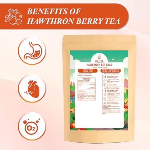 Hawthorn Berry Tea Bags 100 Count