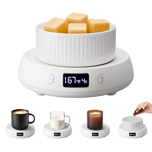 Coffee Mug Warmer for Desk Timer Candle Warmer Lamp Scented Wax Melt Melter