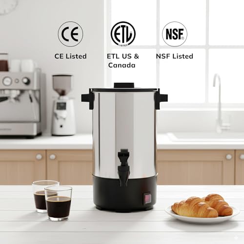 Commercial Grade Stainless Steel Percolate Coffee Maker