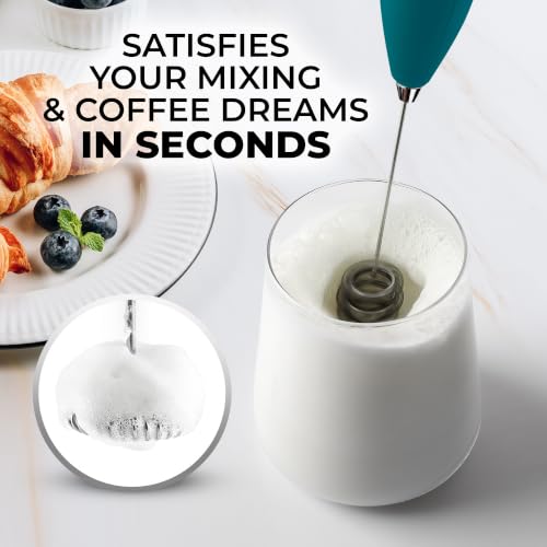 Powerful Milk Frother Wand With Duracell Batteries