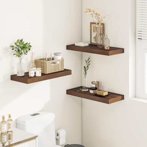 Deep Floating Shelves for Wall 16x12” Set of 2 (2 Count)