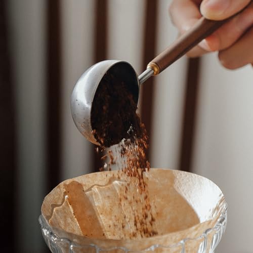 Coffee Spoon Vintage Walnut Wood Handle
