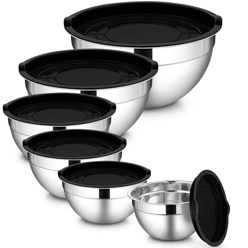 Mixing Bowls with Lid Set of 6 (12 Count)