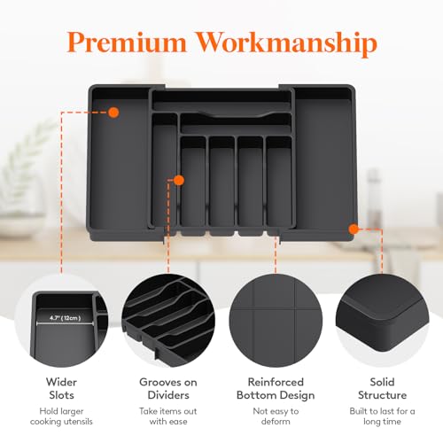 Expandable Silverware Drawer Organizer