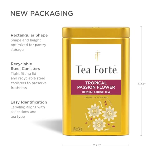 Tropical Passion Flower Herbal Tea Canister