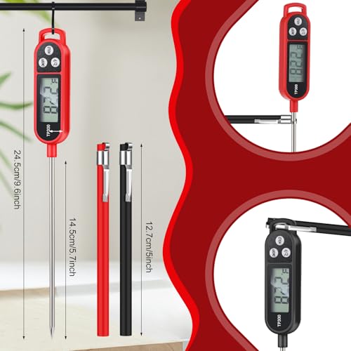 6 Pcs Food Thermometer Instant Read Probe BBQ