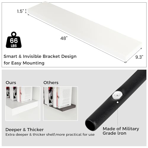 Floating Shelves for Wall (2 Count)