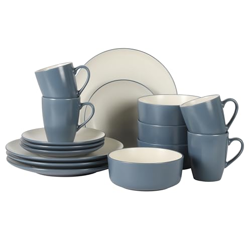 Oxford Blue Plates and Bowls Sets
