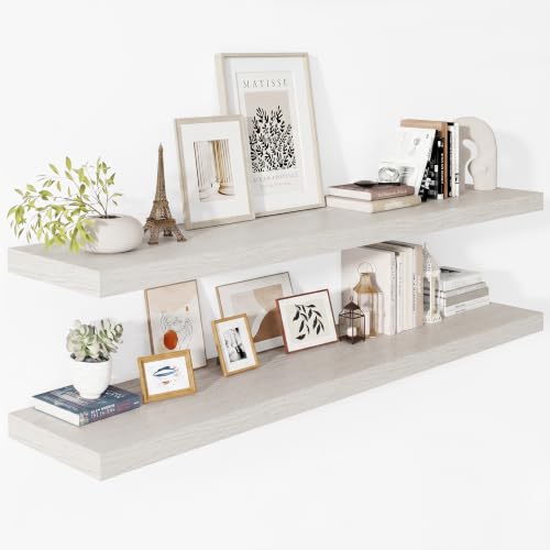 Deep Floating Shelves 55x12” Set of 2 (2 Count)