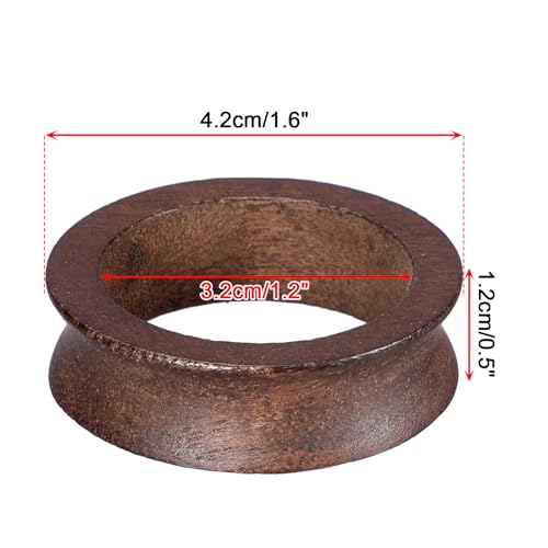 Pack of 6 Wooden Sphere Holder Display Stand for Crystal Sport Ball (6 Count)