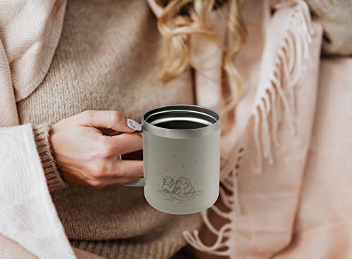 12 oz Insulated Coffee Mug with Handle & Lid