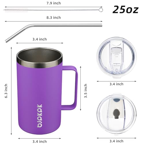 25oz Insulated Coffee Mug with Handle