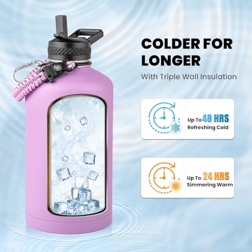 One Gallon Water Bottle Insulated 128 oz