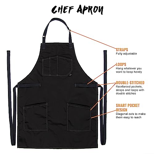 Chef Apron Smart Pockets