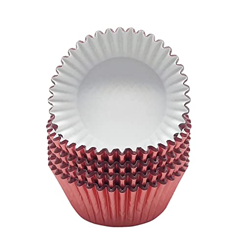 Standard Rose Gold Foil Cupcake Liners Muffin Baking Cups for Party and More (100 Count)