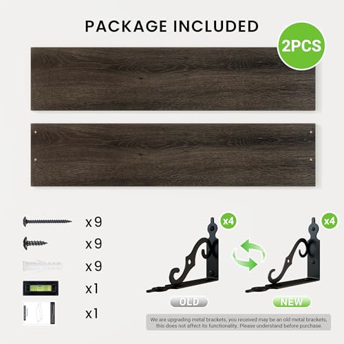 Floating Shelves for Wall Decor (2 Count)