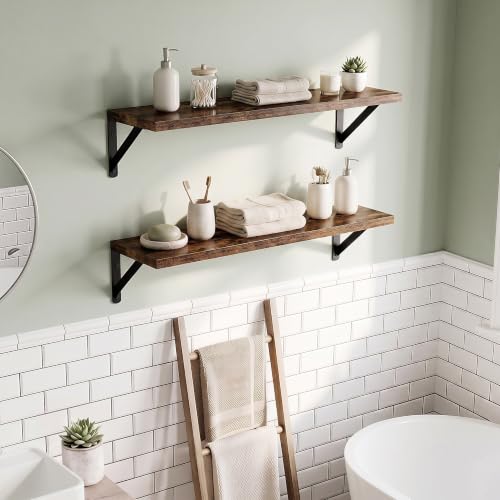 Wall Mounted Floating Shelves Set of 2 (2 Count)