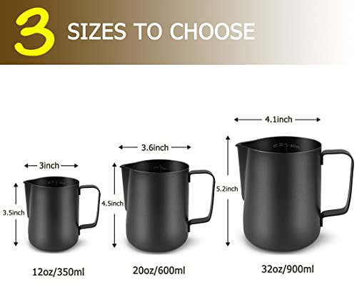Stainless Steel Milk Frothing Pitcher 20 oz