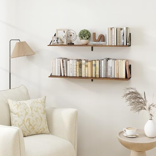Deep Floating Shelves for Wall (2 Count)
