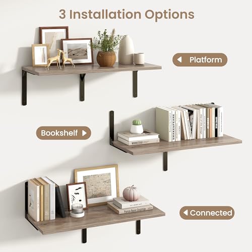 Floating Shelves for Wall (2 Count)