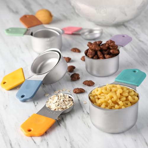 Magnetic Measuring Cups Set Stainless Steel Stackable Nesting Measuring Cup