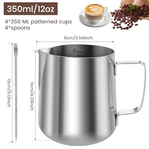 4PCS Milk Frothing Pitcher (4 Count)
